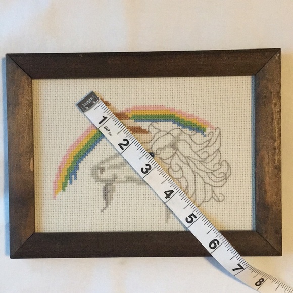 Vtg 80’s Unicorn cross stitch - Picture 12 of 12